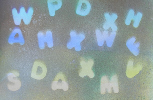 toile WPD réalisation de Sylvie Thibault peinture acrylique, Support papier